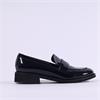 Marco Moreo Maura Heart Slip On Loafer - Dark Navy Patent